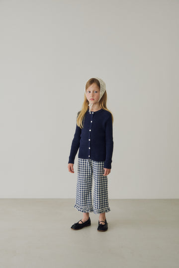 Check Frill Pants