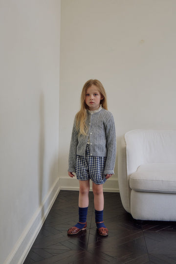 Cable alpaca & wool cardigan