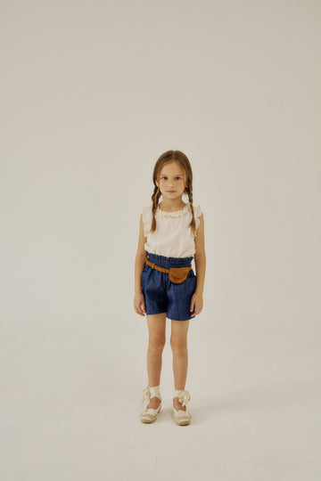 Cream Frill Pants