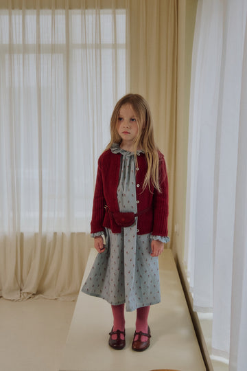 Raccoon wool cardigan