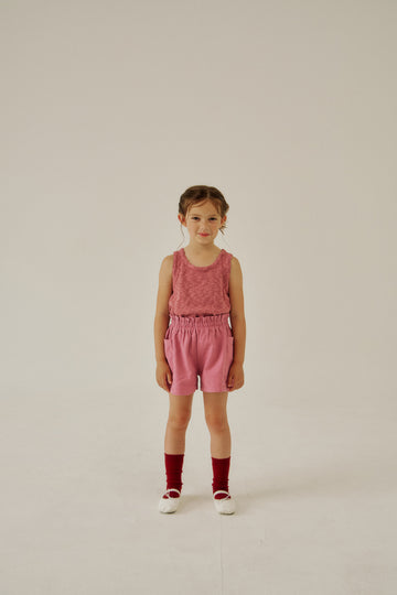 Slub sleeveless